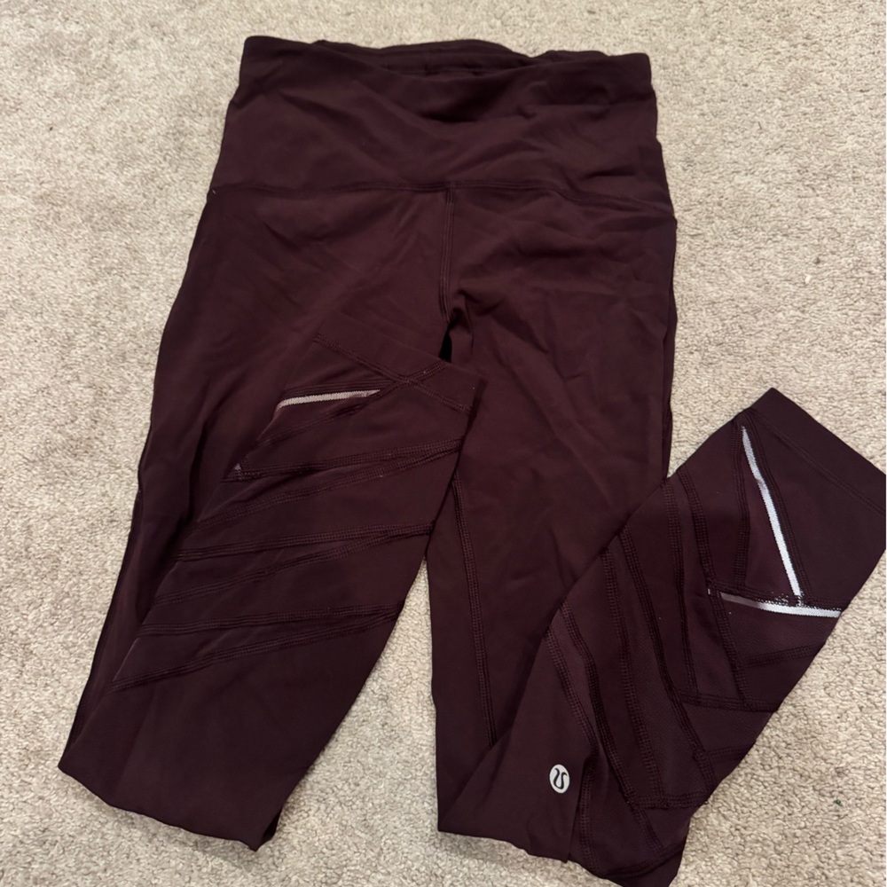 lululemon athletica Dark Burgundy Leggings